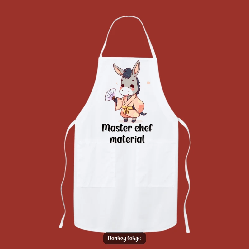 Funny Donkey Kimono Chef Apron: Cook with Comedy & Style