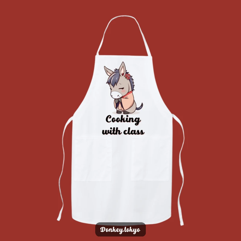 Serene Donkey Kimono Apron: Cook with Grace and a Smile