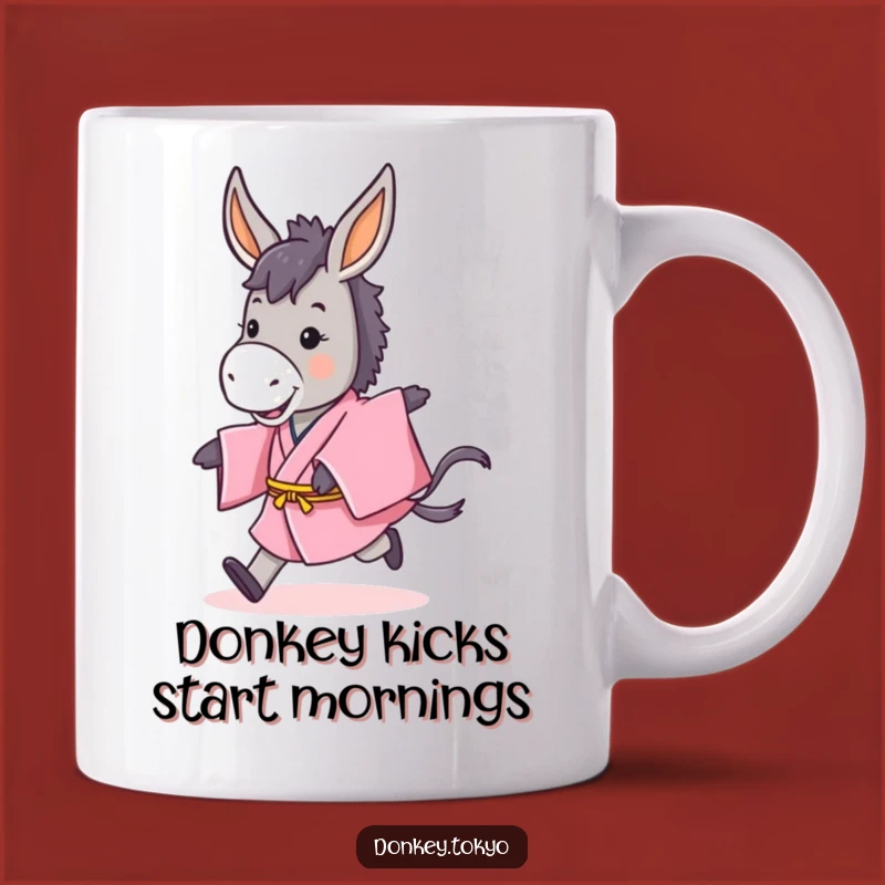 Funny Donkey Kimono Mug: Playful Hop Design for a Spirited Start to Your Day
