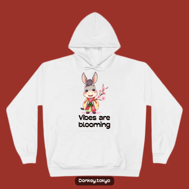 Cozy Jovial Donkey Kimono Hoodie: Warmth & Cheer for All