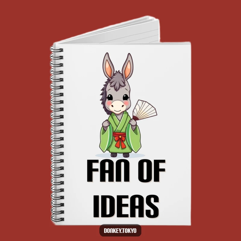 Funny Donkey Green Kimono Notebook, Graceful Notes, Hilarious Journal for Ideas