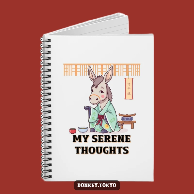 Funny Donkey Tea Ceremony Notebook: Zen Journal, Humorous Gift