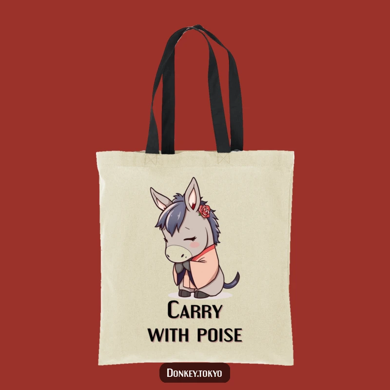 Serene Donkey Kimono Tote: Carry Peace & a Little Laugh