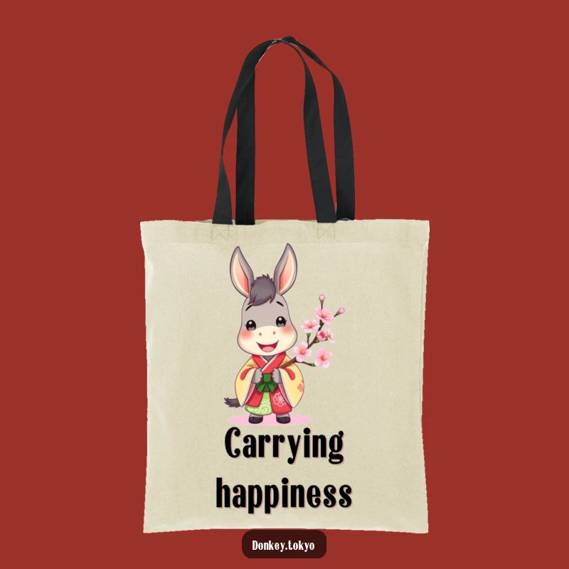 Jovial Donkey Kimono Tote: Carry Your Happiness & Essentials